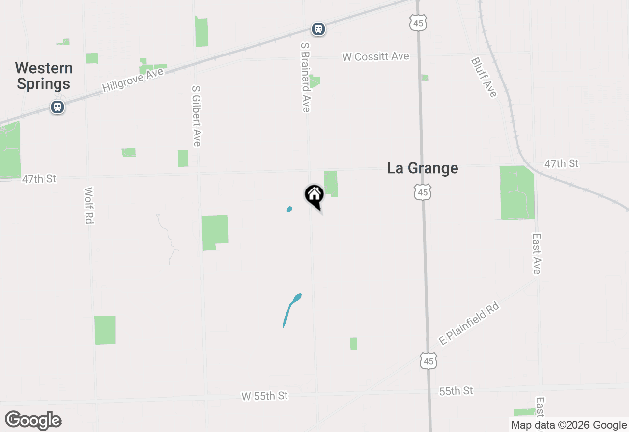 Map of 635 S Brainard Avenue, La Grange, IL 60525