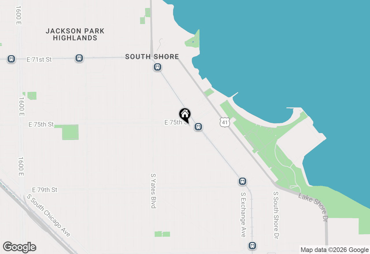 Map of 7528 S Colfax Avenue #2A, Chicago, IL 60649