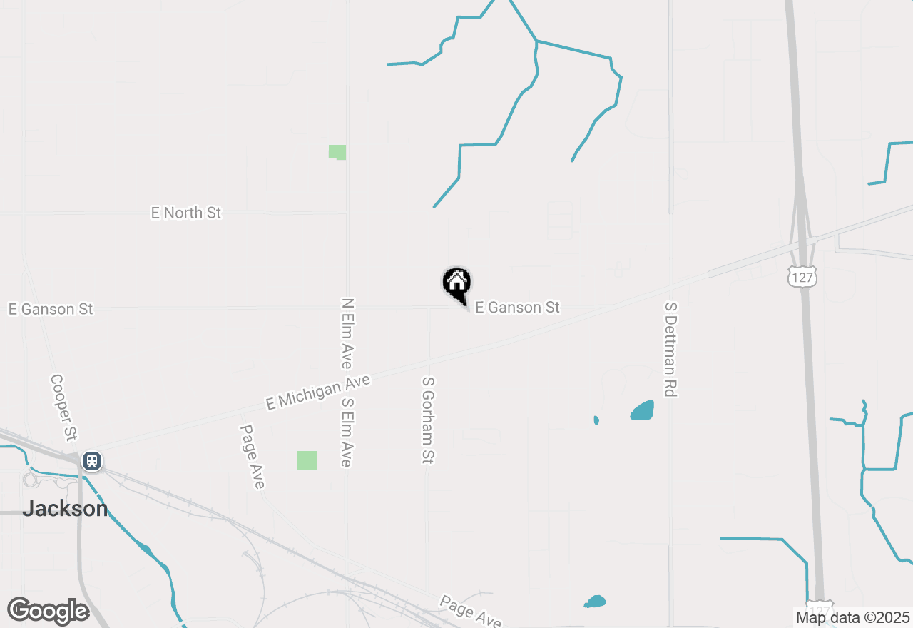 Map of 2105 E Ganson Street, Jackson, MI 49202