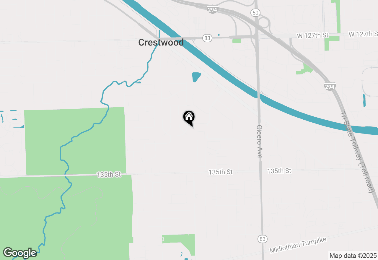 Map of 13231 E Playfield Drive, Crestwood, IL 60418