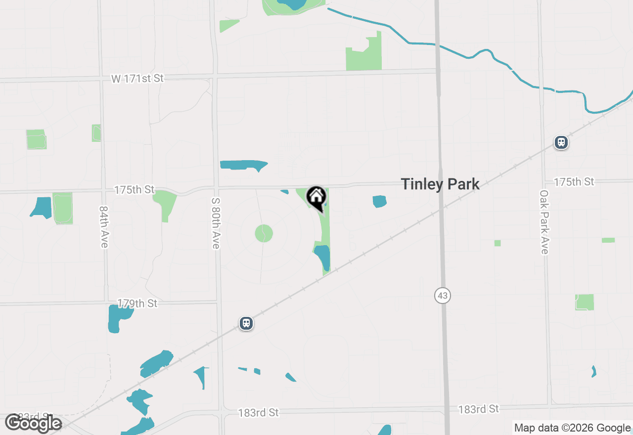 Map of 7715 Bristol Park Drive, Tinley Park, IL 60477