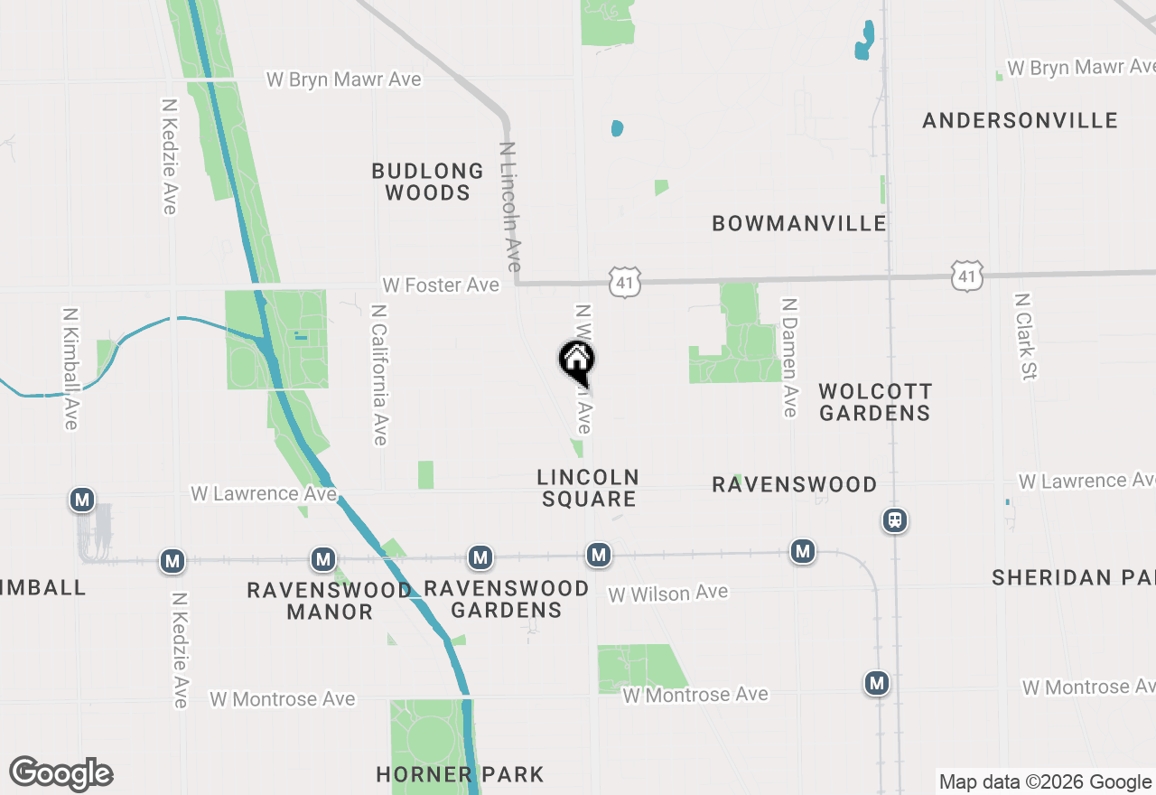 Map of 4950 N Western Avenue #4L, Chicago, IL 60625