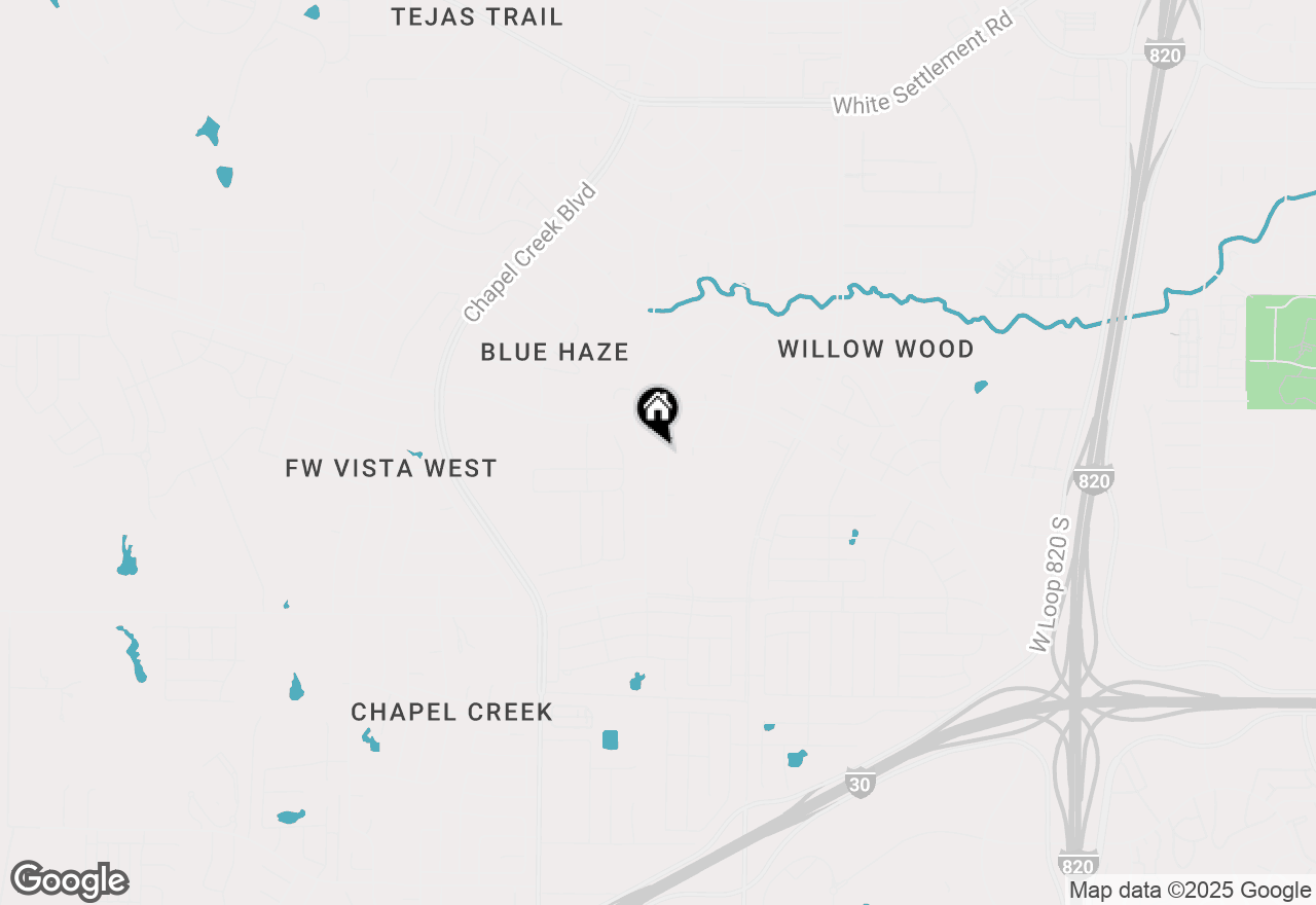 Map of 10105 High Bluff Drive, Fort Worth, TX 76108