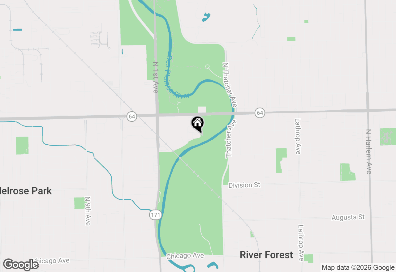 Map of 1700 Riverwoods Drive #403, Melrose Park, IL 60160
