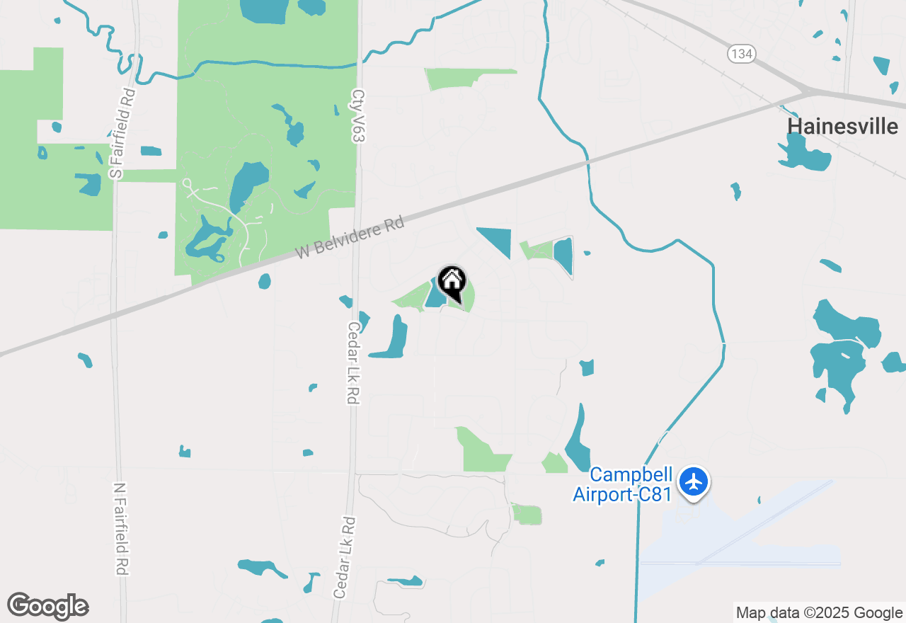 Map of 358 W Winchester Drive, Round Lake, IL 60073