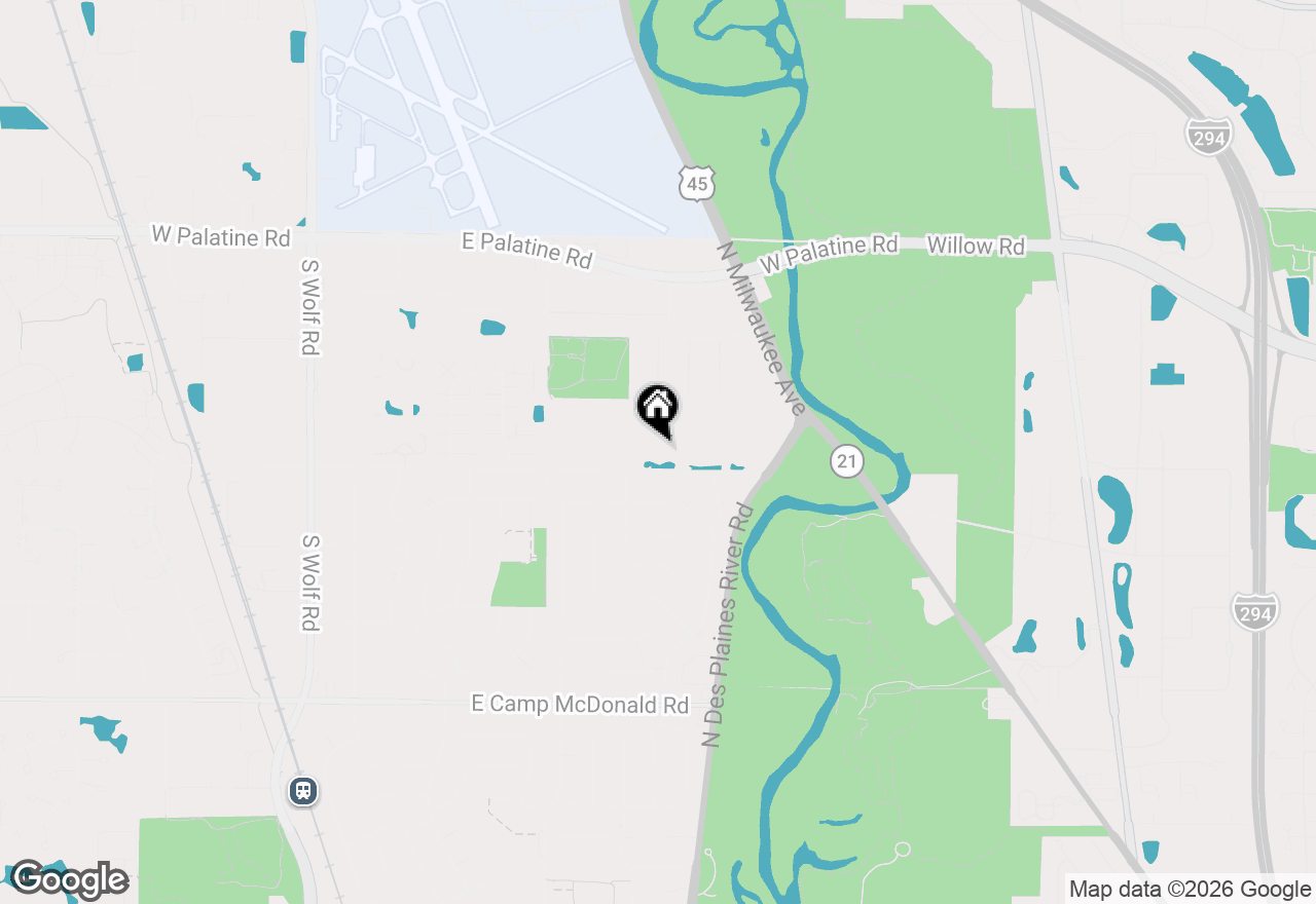 Map of 850 E Old Willow Road #211, Prospect Heights, IL 60070