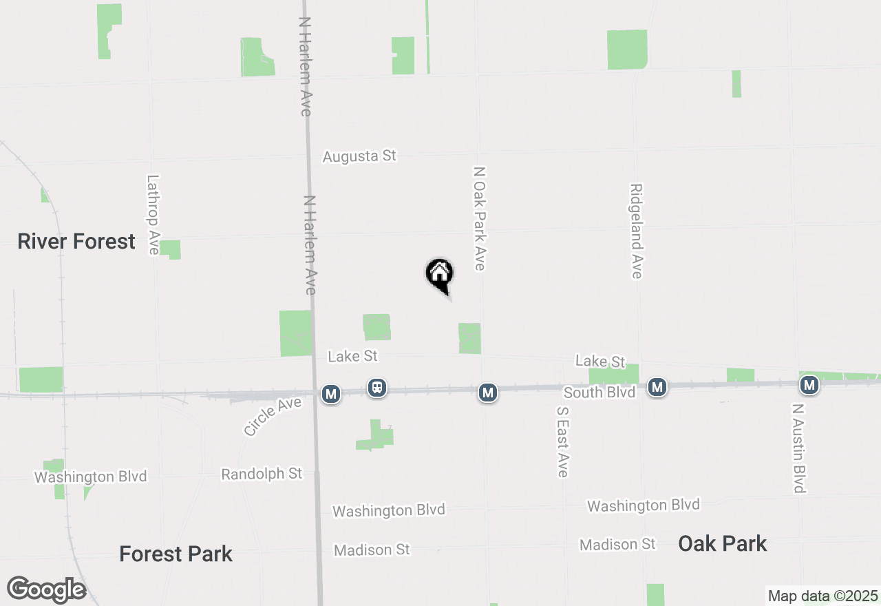 Map of 224 N Kenilworth Avenue #4D, Oak Park, IL 60302