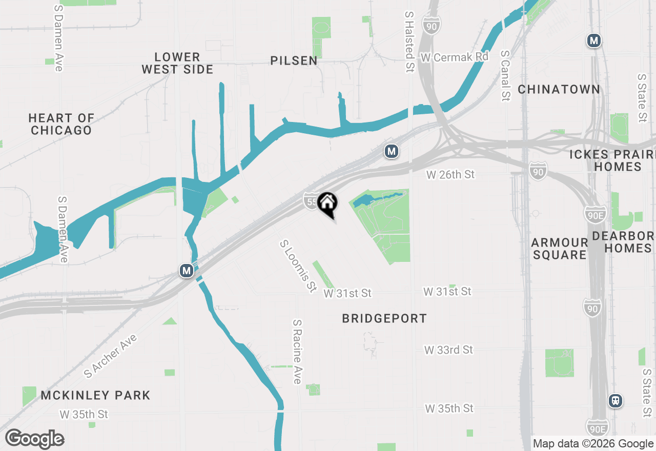 Map of 2844 S Throop Street, Chicago, IL 60608