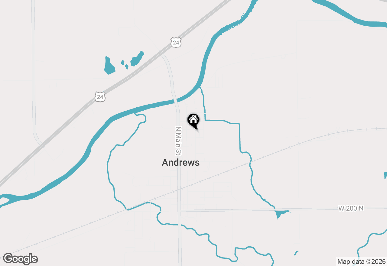 Map of 756 N Jackson Street, Andrews, IN 46702