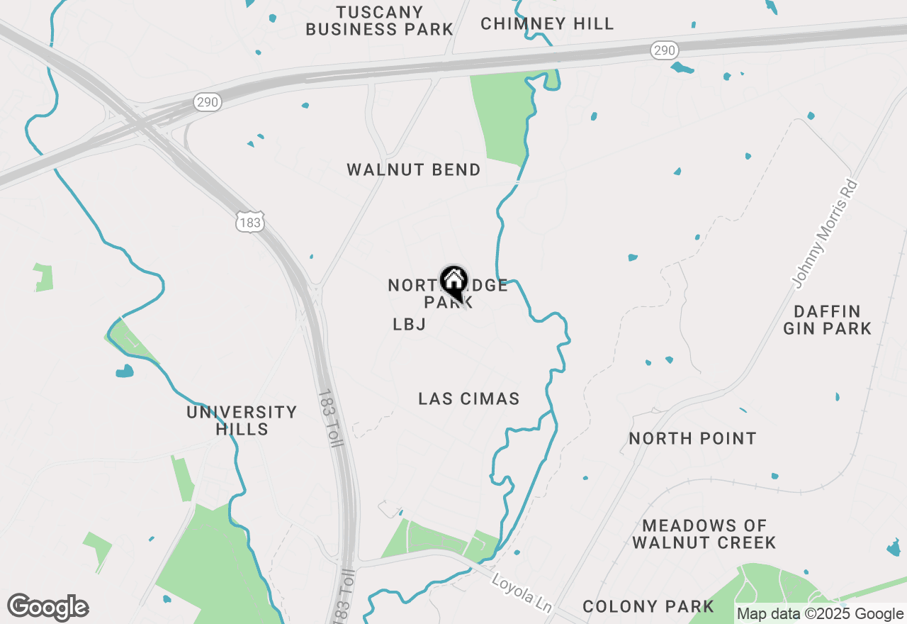 Map of 7520 Uray Dr, Austin, TX 78724