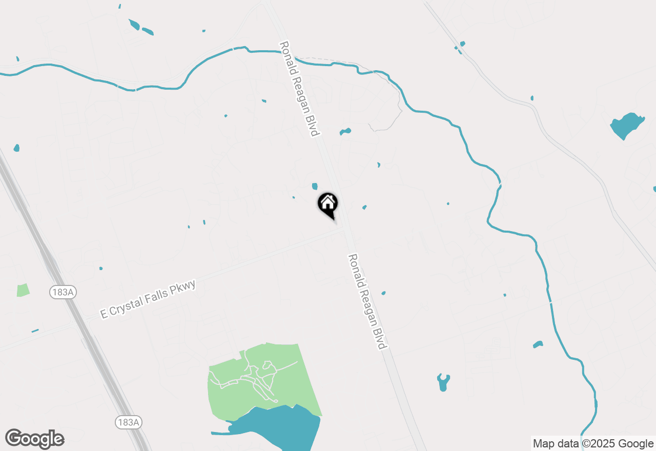 Map of 10993 E Crystal Falls Pkwy, Leander, TX 78641
