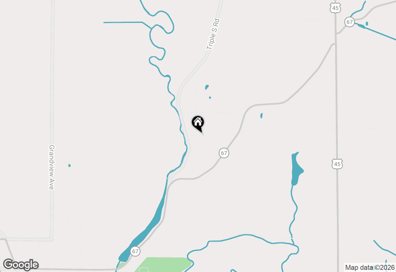 Map of N1998 N River Rd, Campbellsport, WI 53010