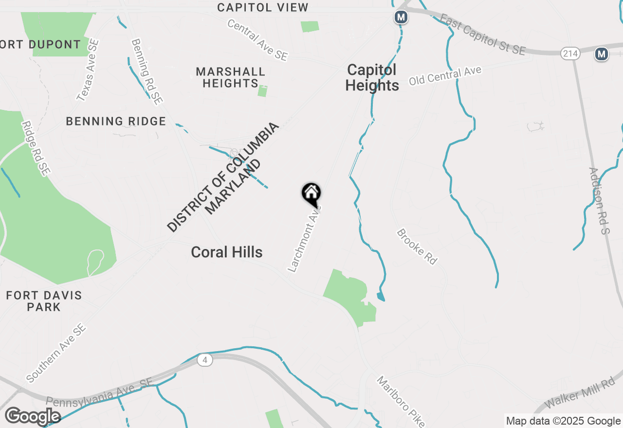 Map of 1009 Larchmont Avenue, Capitol Heights, MD 20743