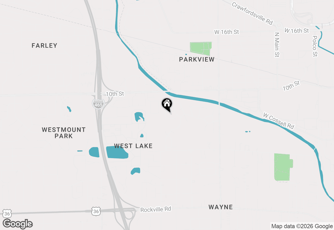 Map of 723 Charter Woods Drive, Indianapolis, IN 46224
