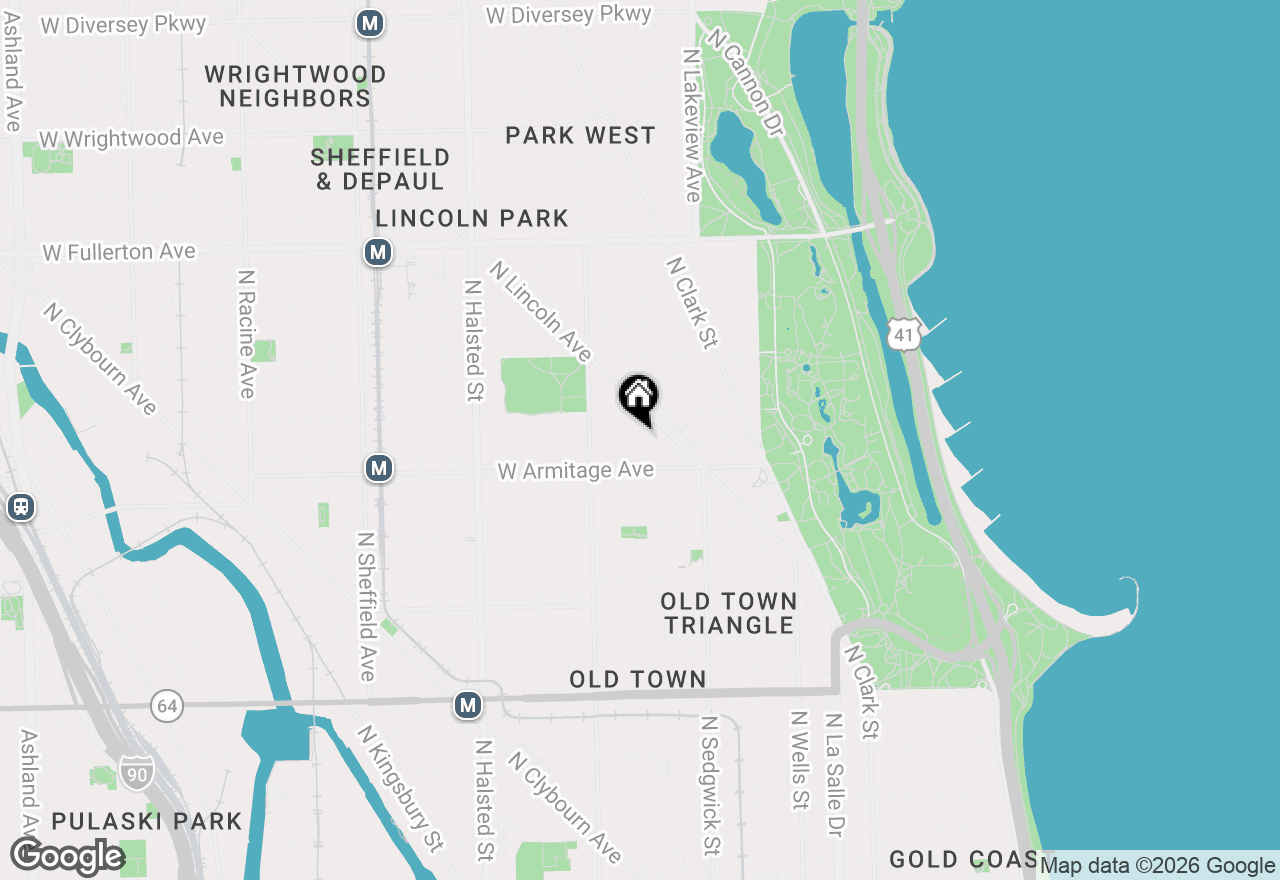 Map of (Address confidential), Chicago, Illinois 60614