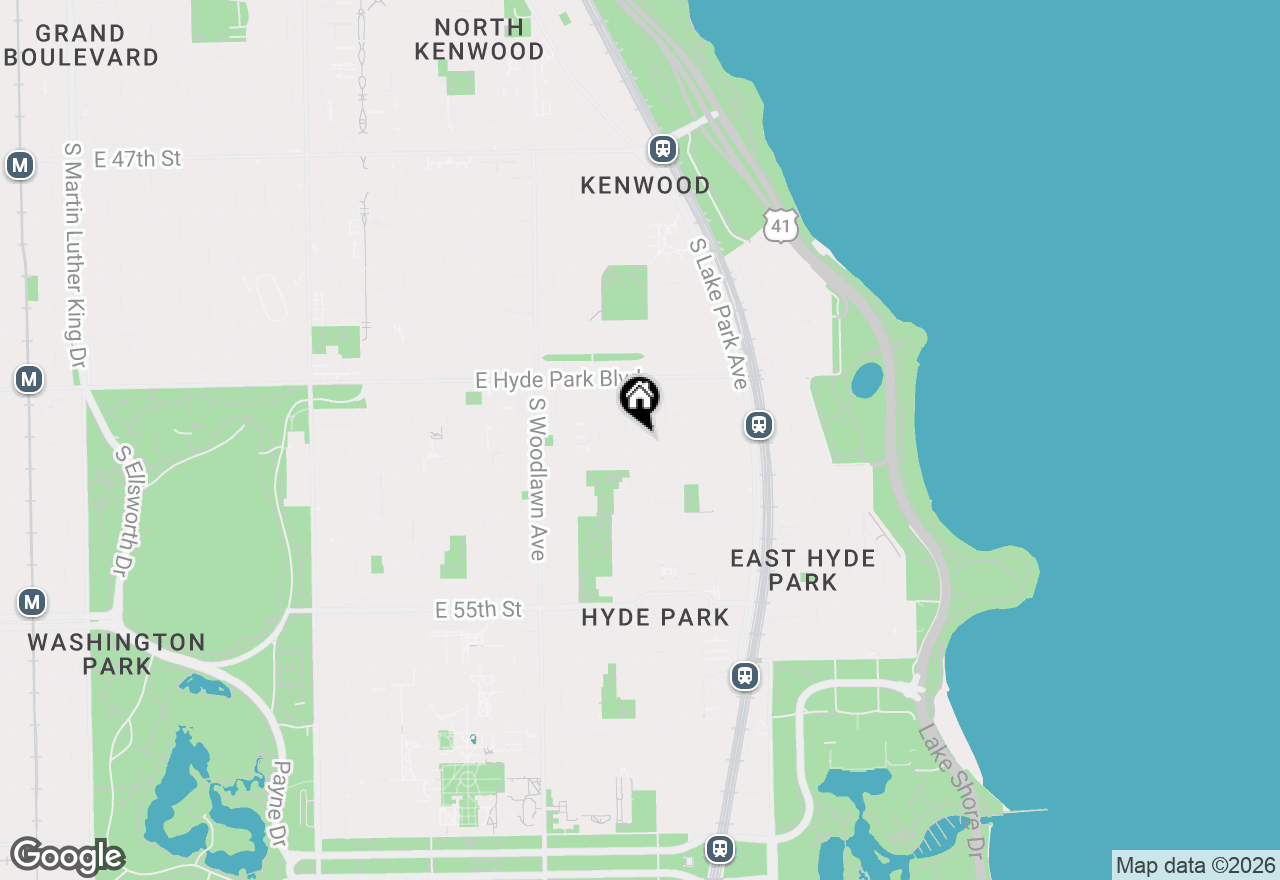 Map of 5218 S Dorchester Avenue #1, Chicago, IL 60615