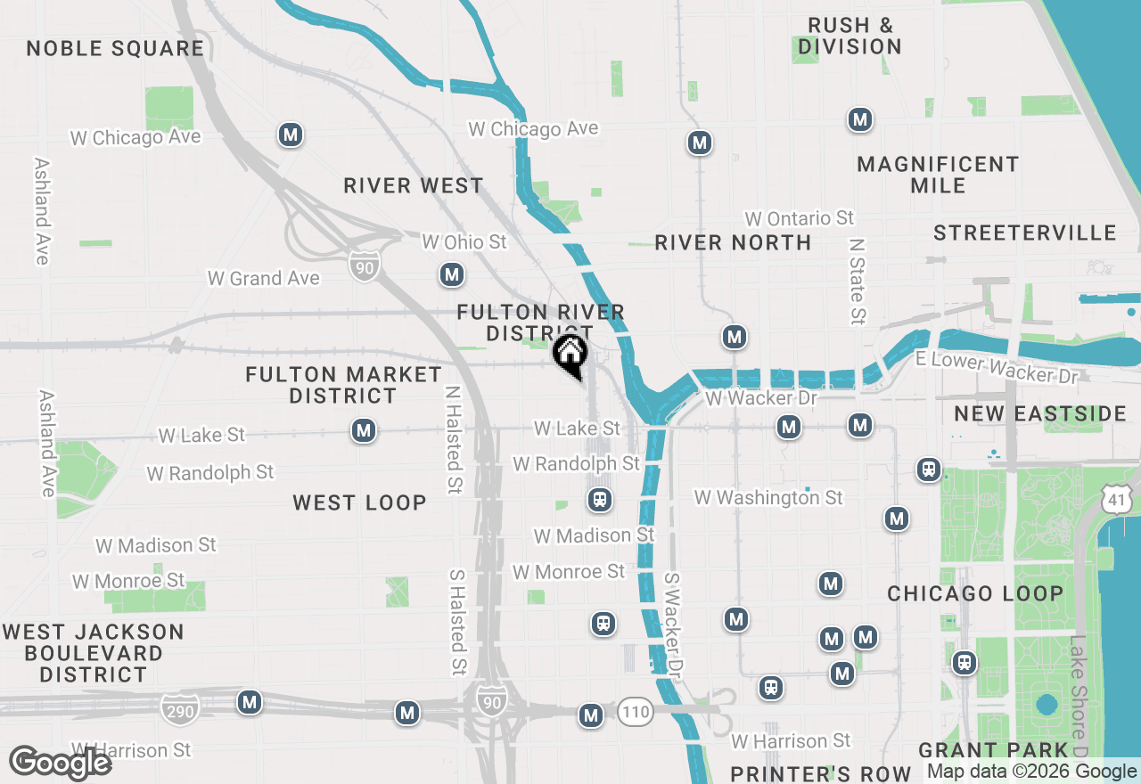 Map of 550 W Fulton Street #202, Chicago, IL 60661