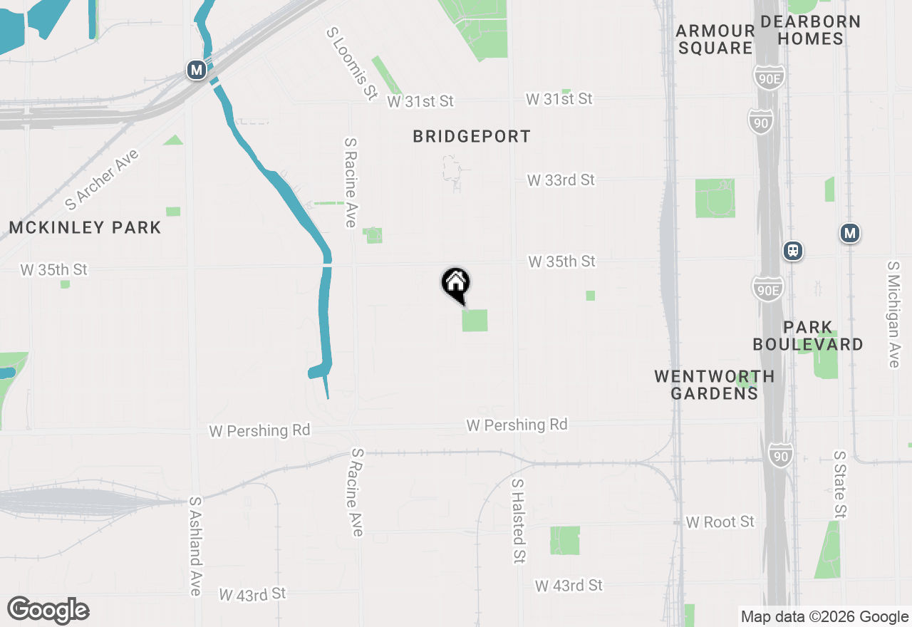 Map of 947 W 36th Street, Chicago, IL 60609