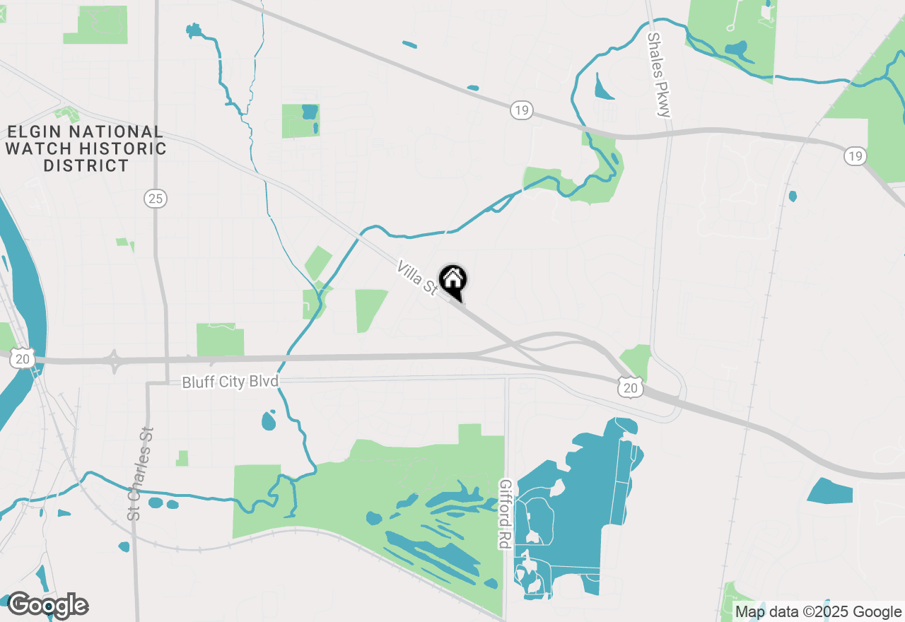 Map of 1061 Villa Street, Elgin, IL 60120