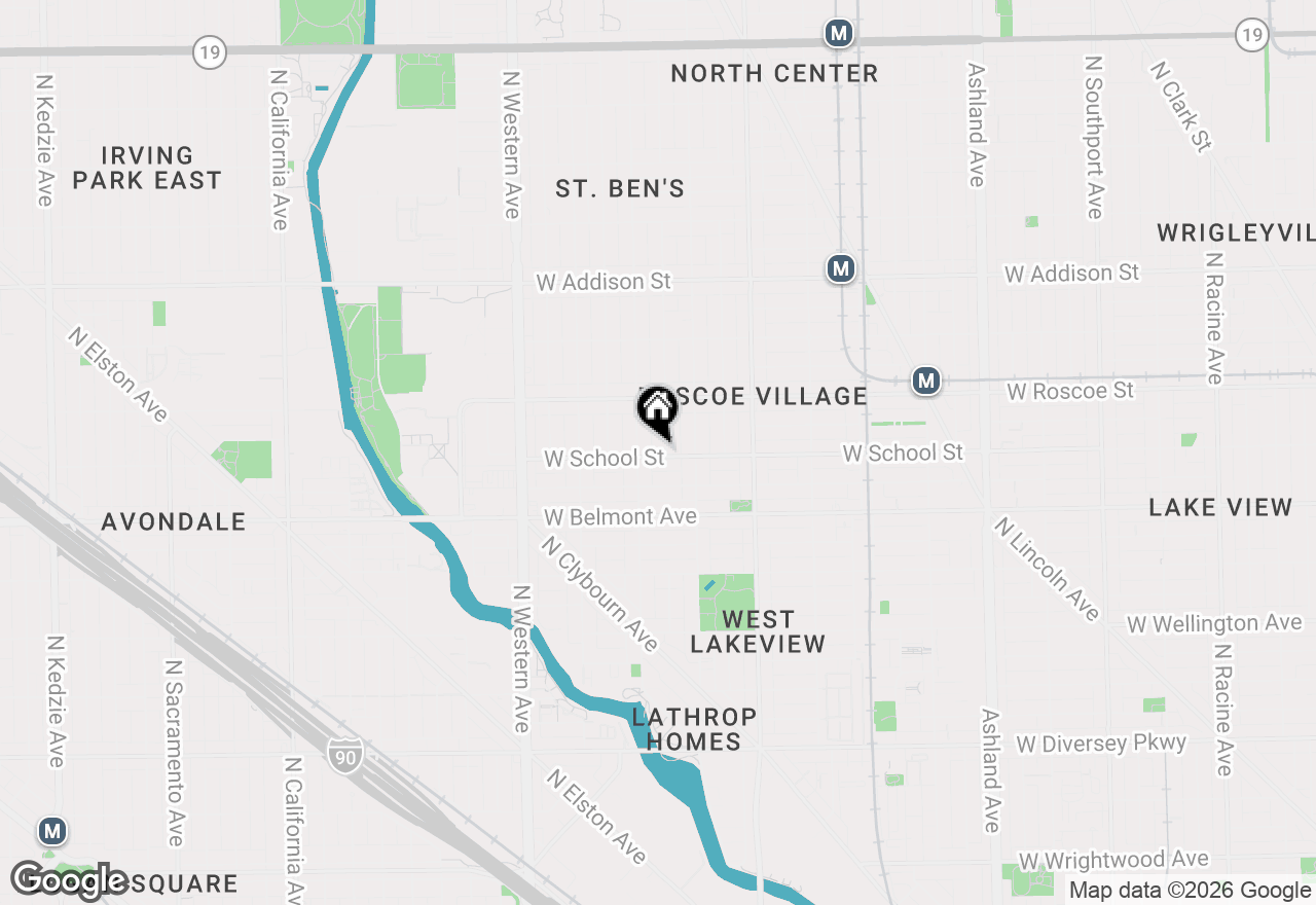 Map of 3300 N Hamilton Avenue, Chicago, IL 60618