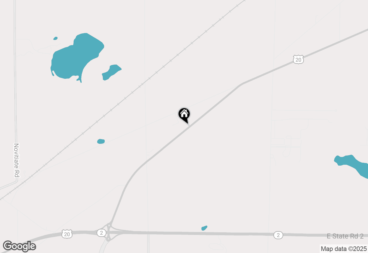 Map of 6265 E Us Highway 20, Rolling Prairie, IN 46371