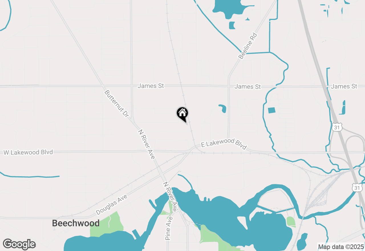 Map of 32 Manley Avenue, Holland, MI 49424