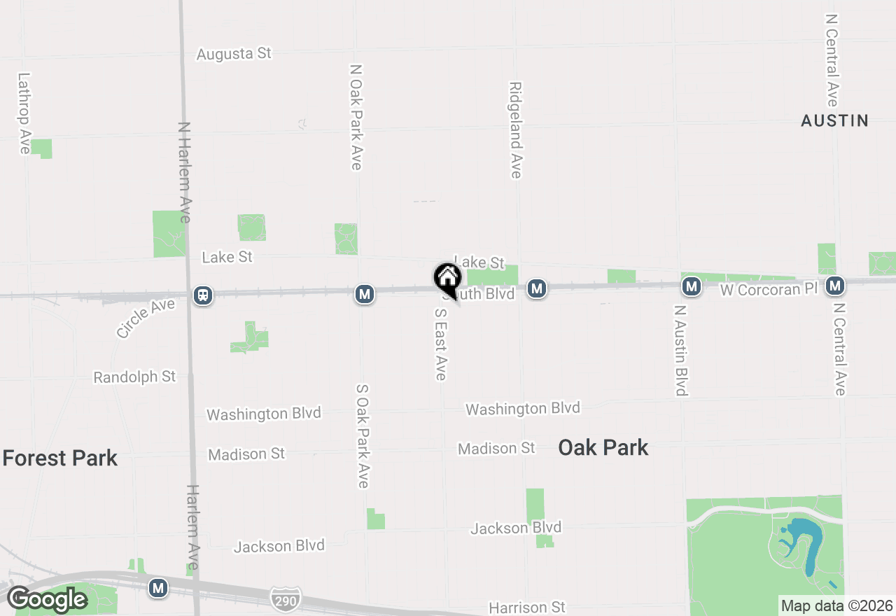 Map of 112 S East Avenue #P23, Oak Park, IL 60302