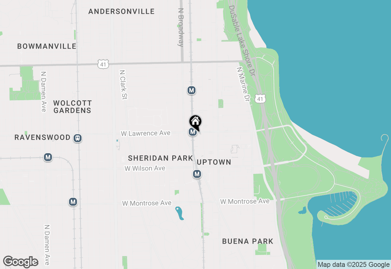 Map of 1107 W Lawrence Avenue #307, Chicago, IL 60640