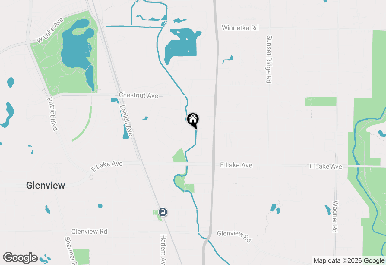 Map of 1515 Sequoia Trail, Glenview, IL 60025