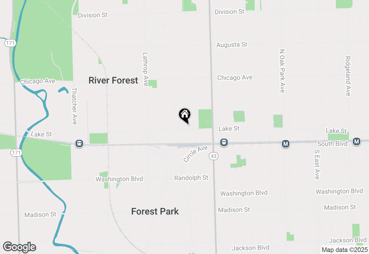 Map of 7360 Lake Street #2E, River Forest, IL 60305