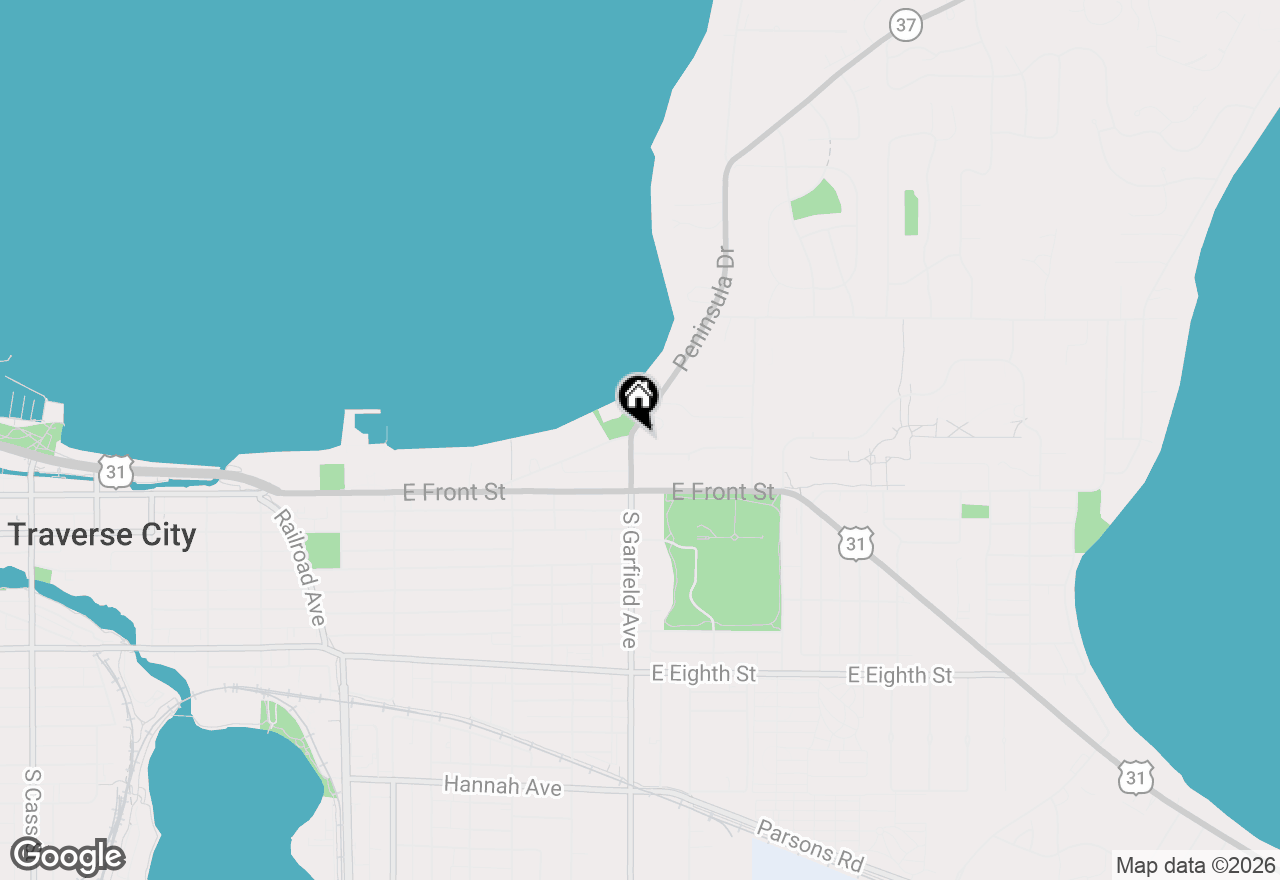 Map of 1100 Peninsula Drive, Traverse City, MI 49686