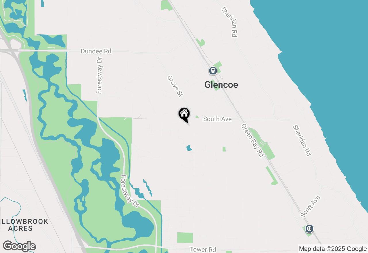 Map of 509 Washington Avenue, Glencoe, IL 60022