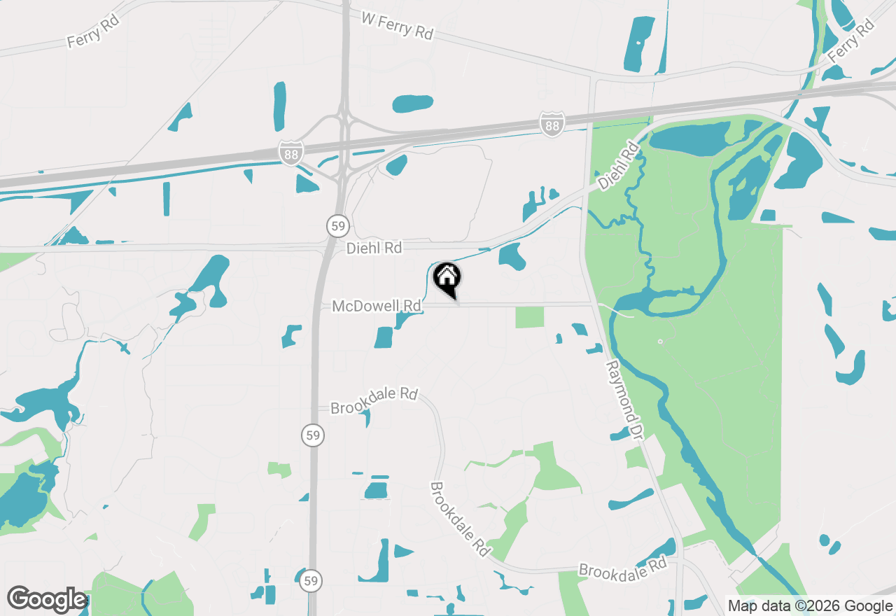 Map of 1245 Josiah Road, Naperville, IL 60563