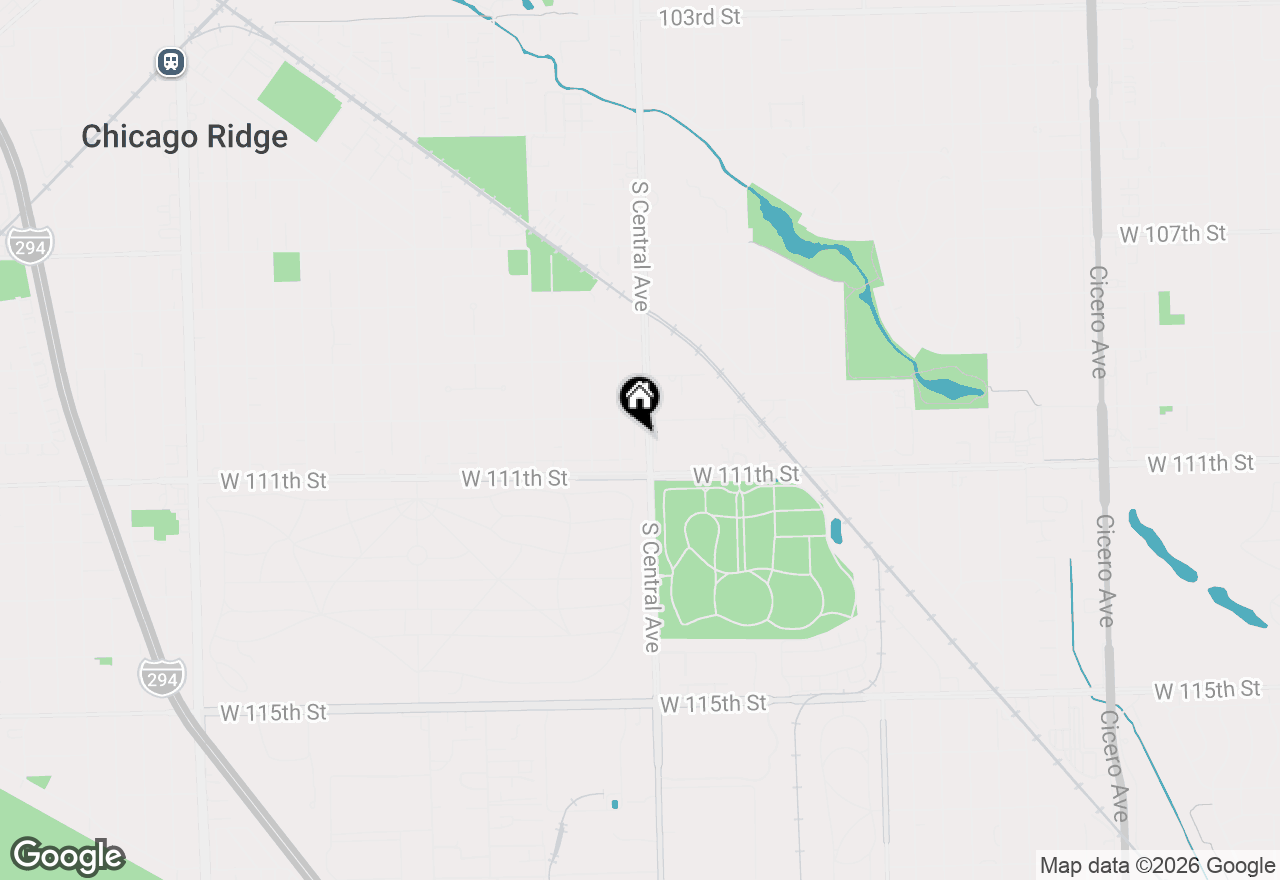 Map of 11010 Central Avenue #3A, Chicago Ridge, IL 60415