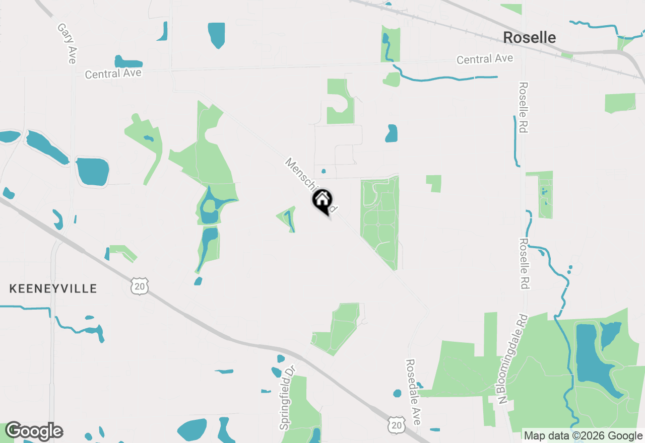 Map of 545 Ridgefield Drive, Roselle, IL 60172