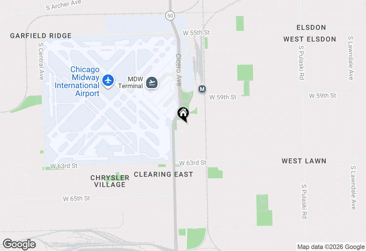 Map of 6045 S Keating Avenue #1, Chicago, IL 60629