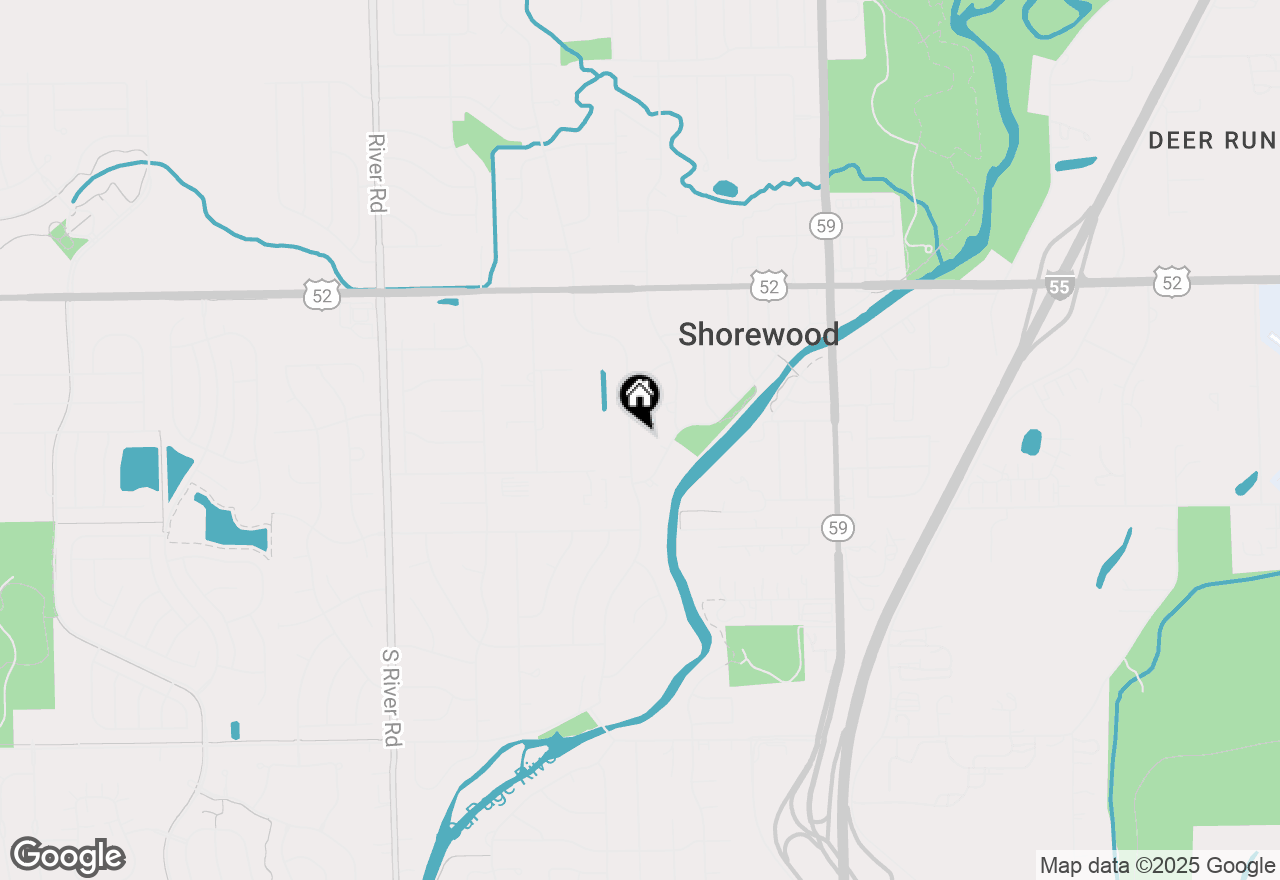 Map of 606 S Raven Road, Shorewood, IL 60404