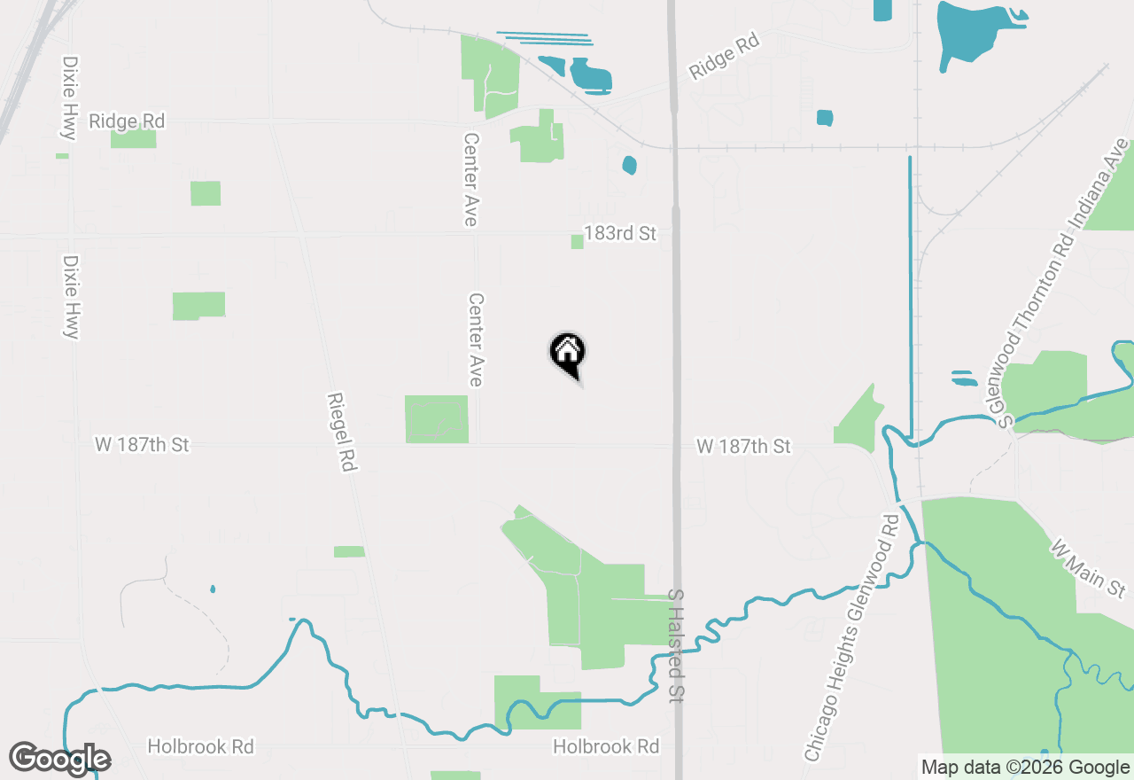 Map of 18559 Carpenter Street, Homewood, IL 60430