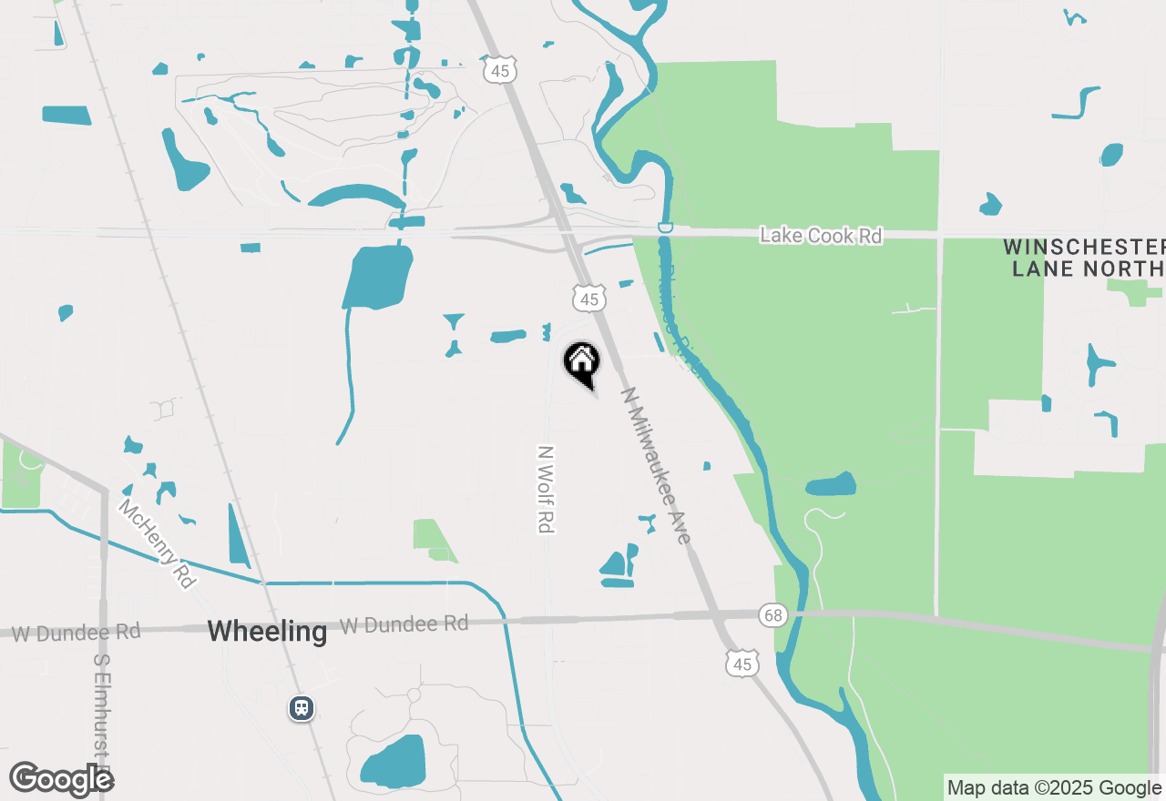 Map of 90 Legacy Lane, Wheeling, IL 60090