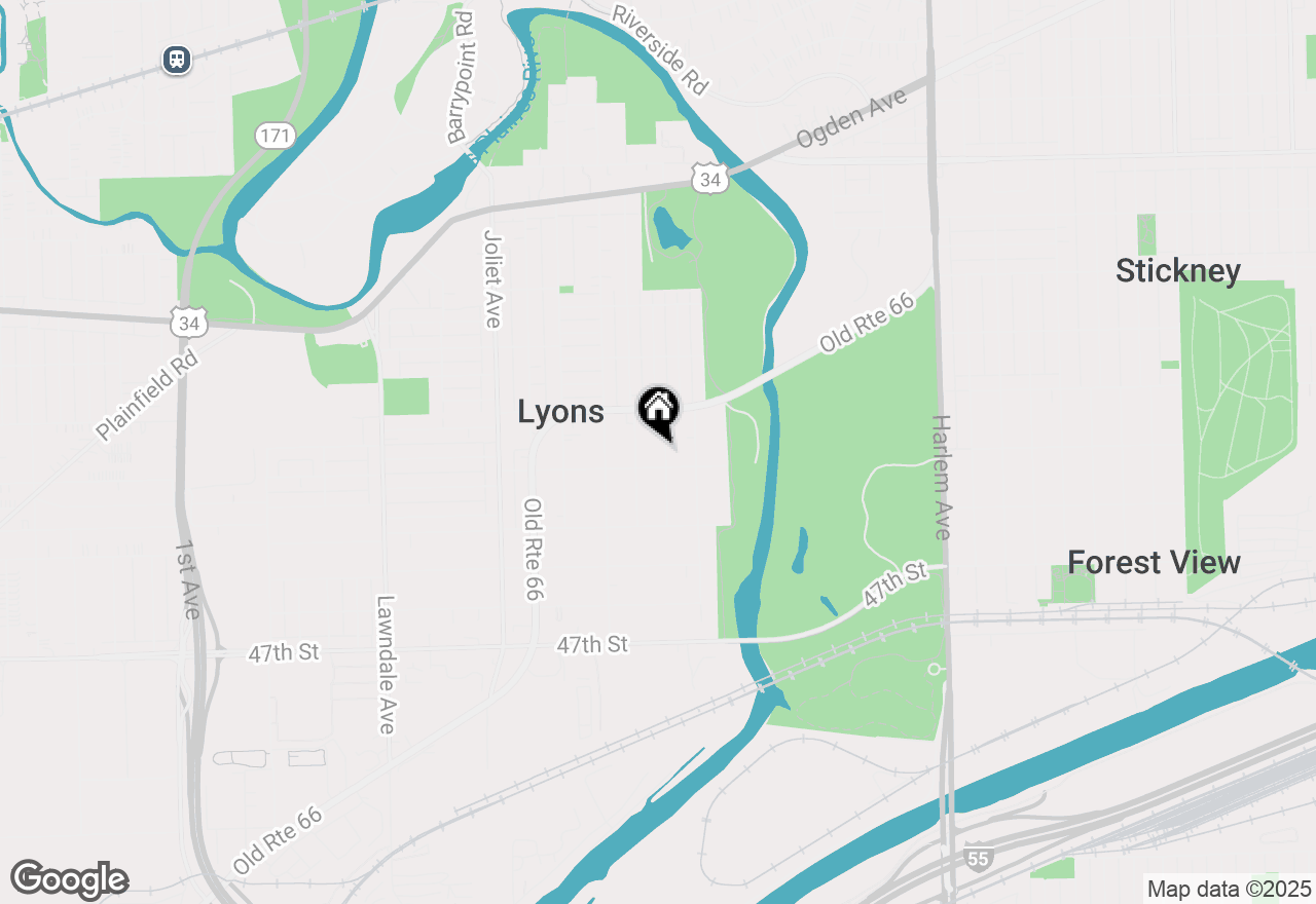 Map of 4340 Elm Avenue, Lyons, IL 60534