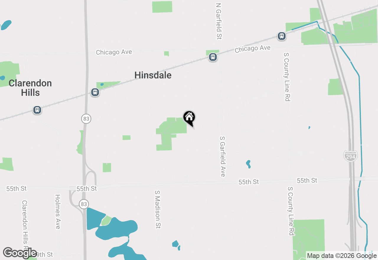 Map of (Address confidential), Hinsdale, Illinois 60521