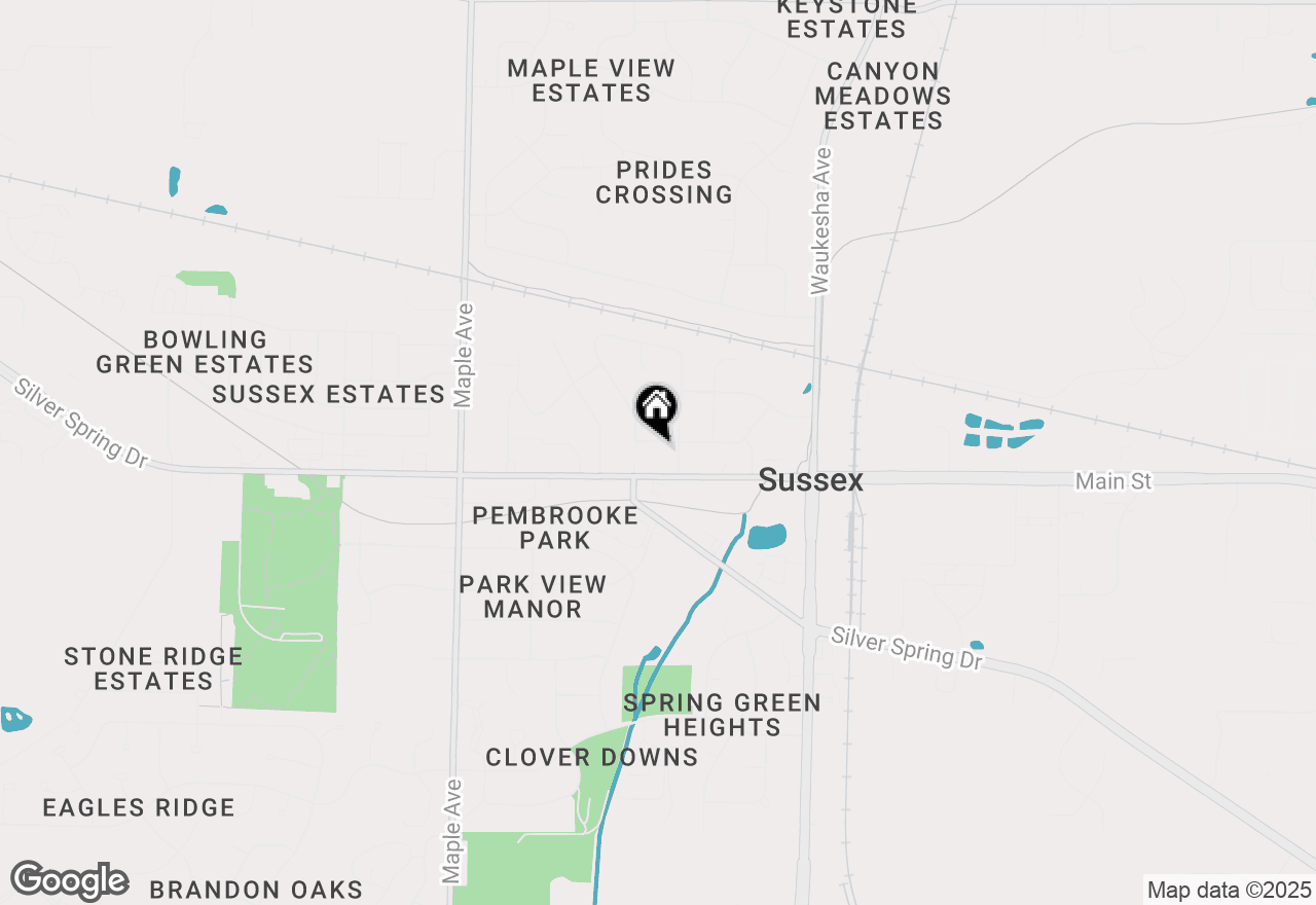 Map of N64W23589 Ivy Ave, Sussex, WI 53089