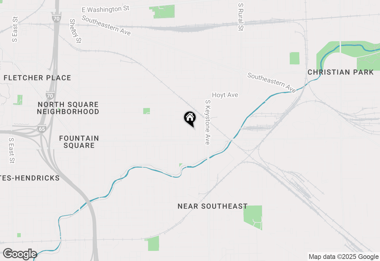 Map of 1026 St Paul Street, Indianapolis, IN 46203