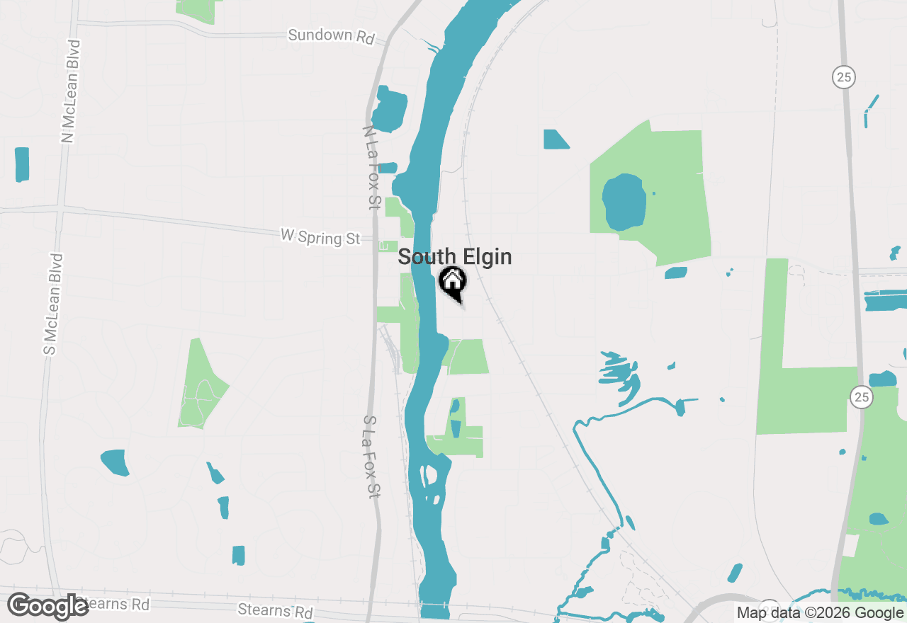 Map of 184 Locust Street, South Elgin, IL 60177