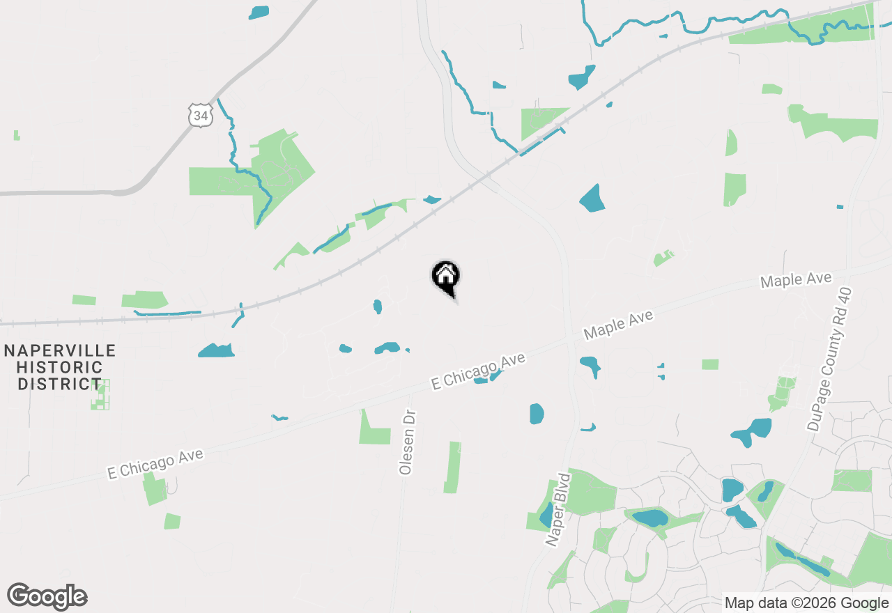 Map of 6S223 New Castle Road, Naperville, IL 60540