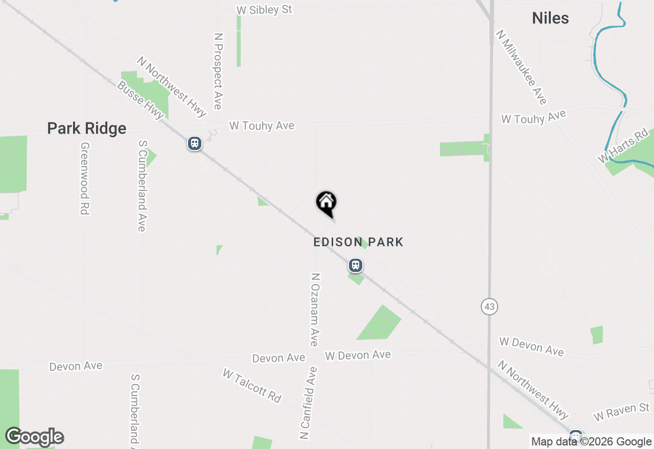 Map of 6830 N Ozark Avenue #2C, Chicago, IL 60631
