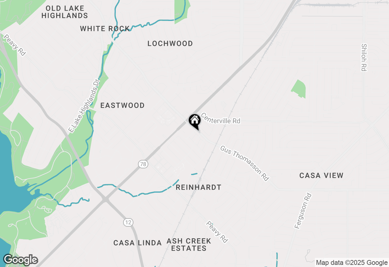 Map of 10432 San Felipe Drive, Dallas, TX 75218