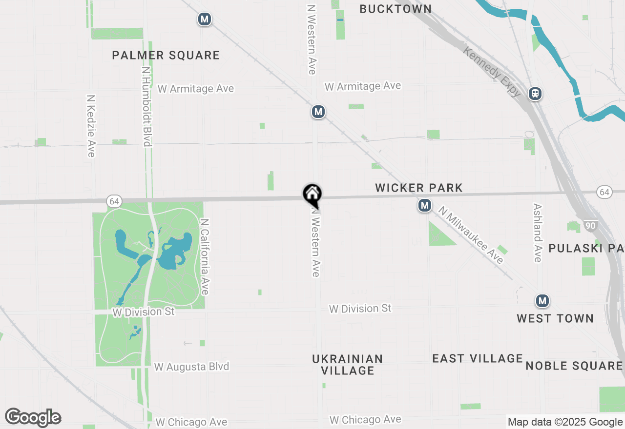 Map of 1522 N Western Avenue #4, Chicago, IL 60622