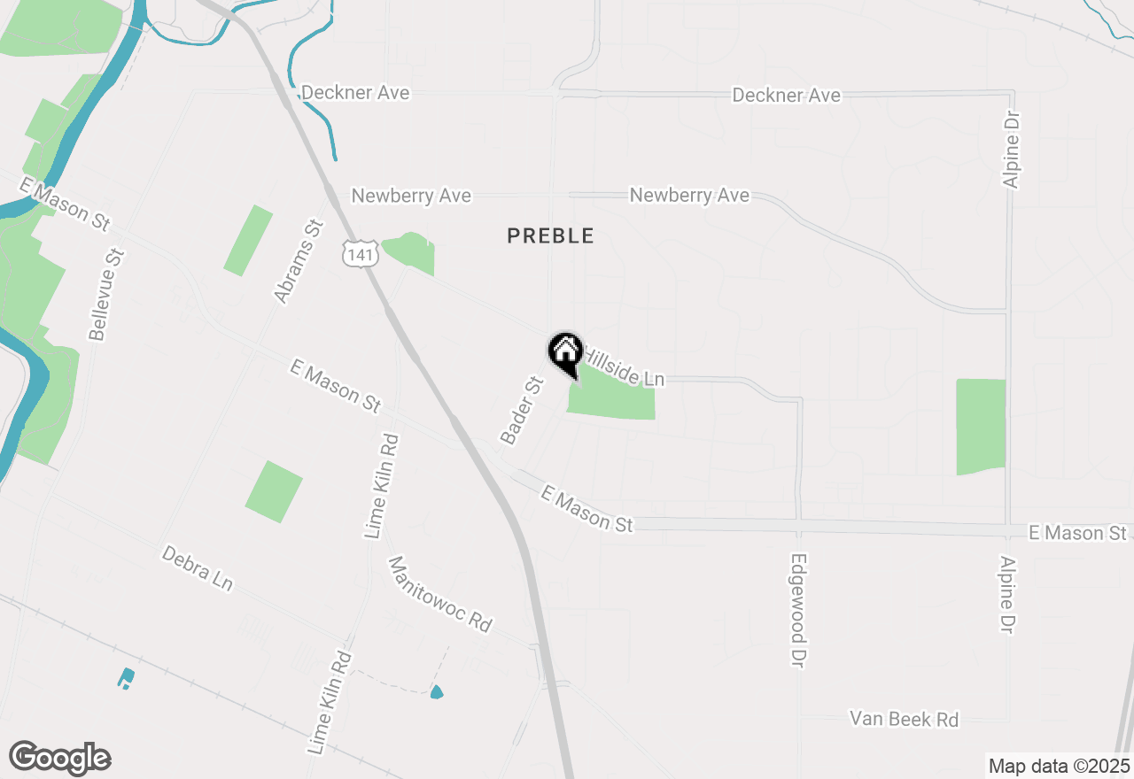 Map of 478 Skyline Blvd, Green Bay, WI 54302