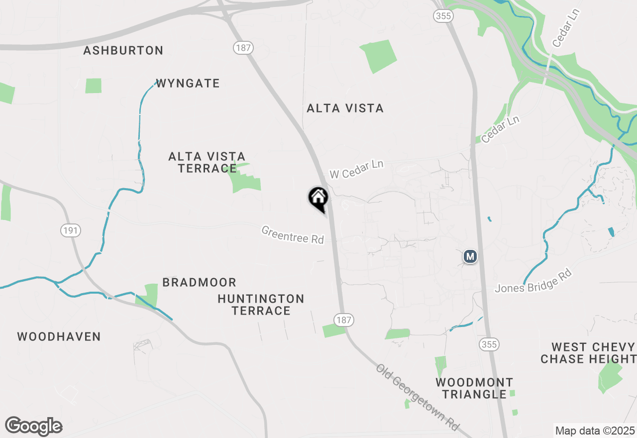 Map of 8917 Seneca Lane, Bethesda, MD 20817